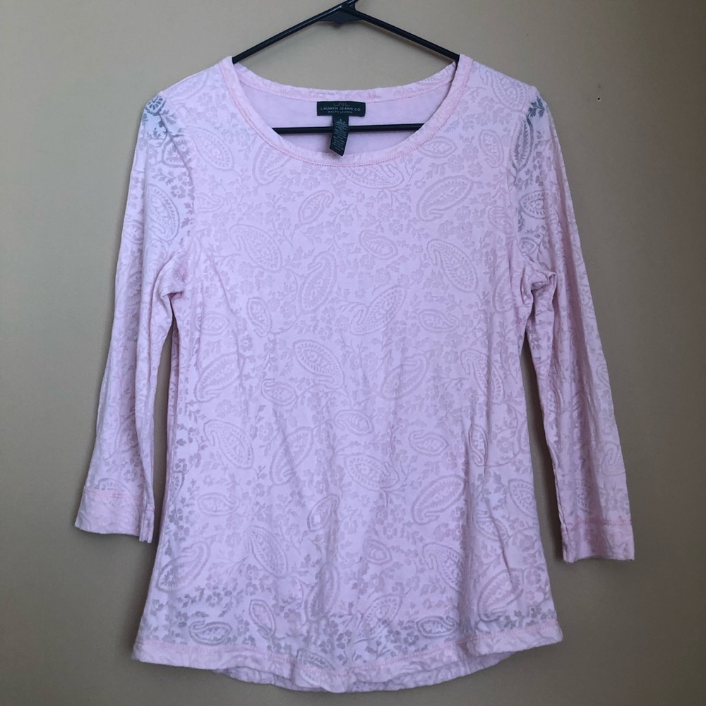 Pink top, half sleeve not full length